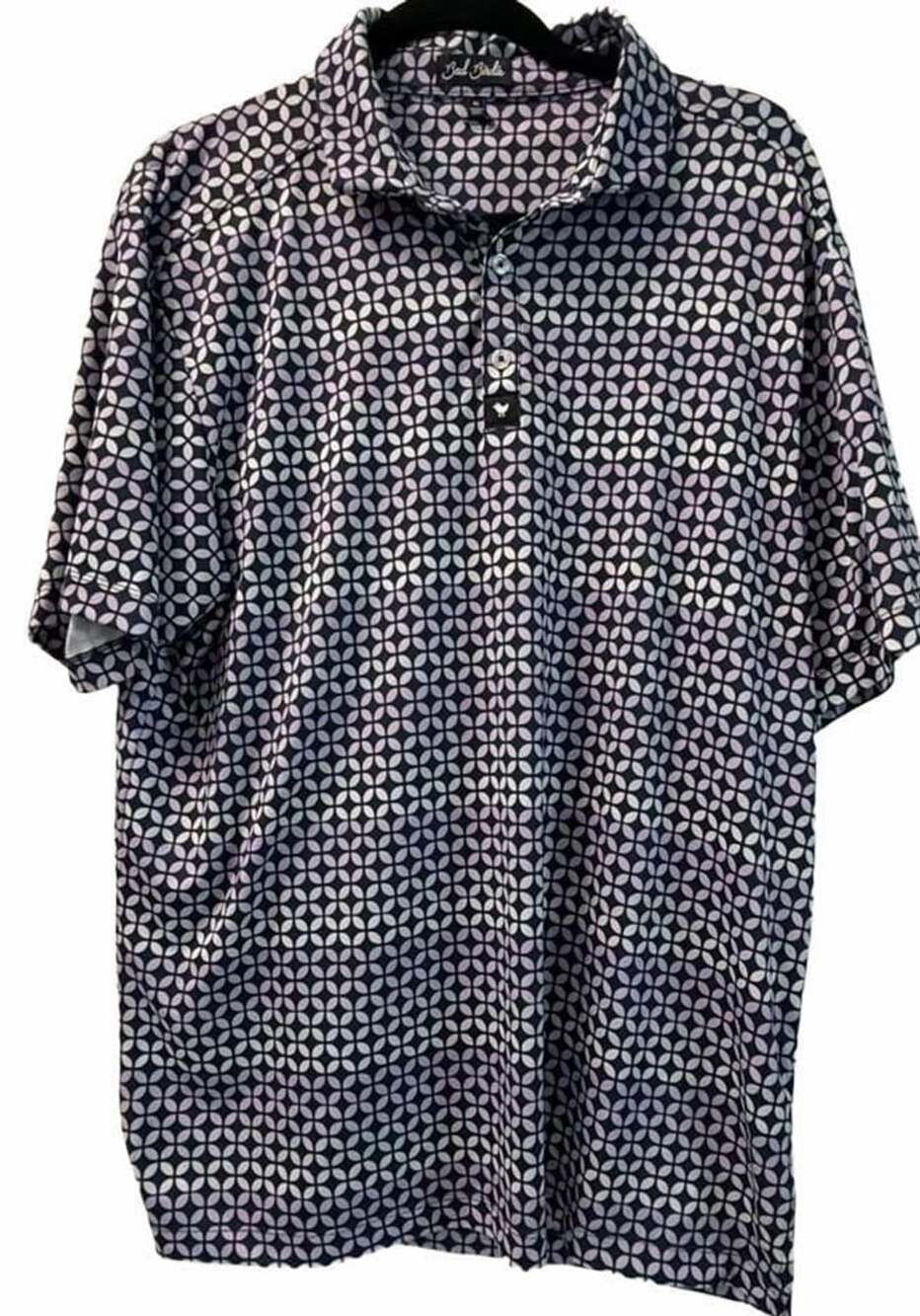 Men’s Bad Birdie Purplexed Golf Polo Size XL Geometric